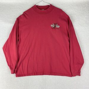 Vtg The Mangy Moose Saloon T Shirt Mens Sz XL Long Sleeve Jackson Hole USA‎ Made